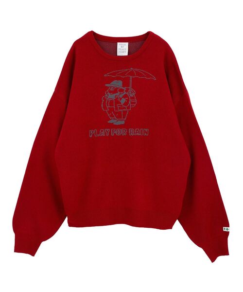 CRAFT STANDARD BOUTIQUE（クラフトスタンダードブティック）の「【P・O・P・S】ダブルジャカードニットプルオーバー（ニット/セーター・メンズ・アイボリー/グレイッシュベージュ/レッド系その他5/チャコールグレー・M/L/XL）」の20枚目の写真