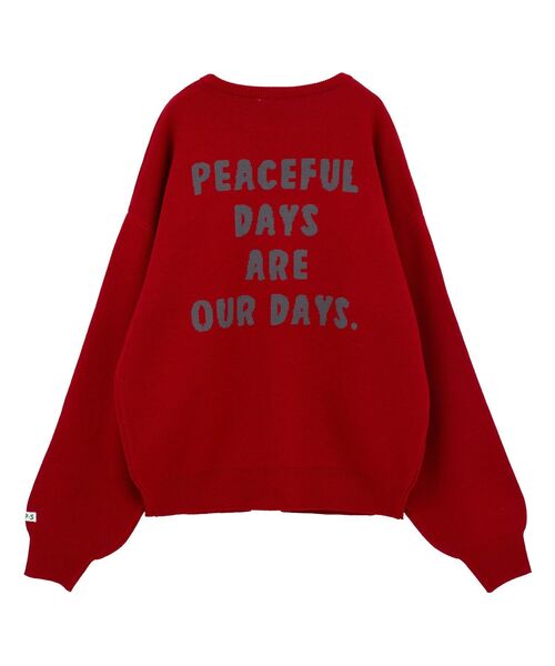 CRAFT STANDARD BOUTIQUE（クラフトスタンダードブティック）の「【P・O・P・S】ダブルジャカードニットプルオーバー（ニット/セーター・メンズ・アイボリー/グレイッシュベージュ/レッド系その他5/チャコールグレー・M/L/XL）」の22枚目の写真