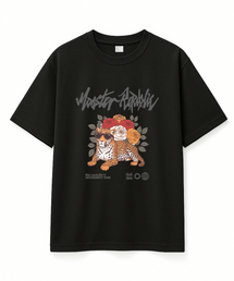 MONSTER REPUBLIC（モンスターリパブリック）の「レオパードガーデンビビッドTシャツブラック_8148（Tシャツ/カットソー）」