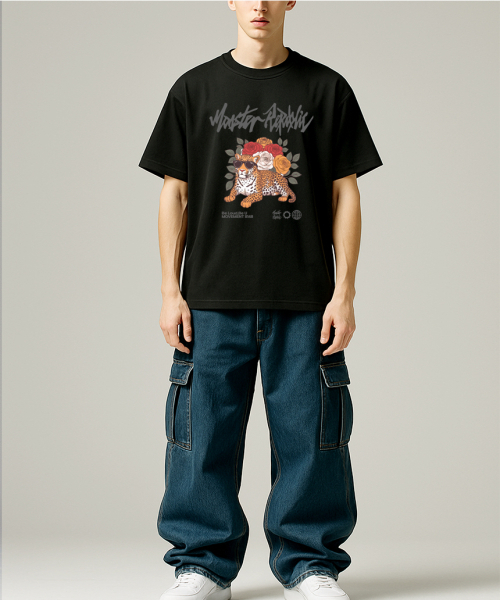 MONSTER REPUBLIC(モンスターリパブリック)の「レオパードガーデンビビッドTシャツブラック_8148(Tシャツ/カットソー・レディース・その他・X-LARGE/SMALL/MEDIUM/LARGE)」の2枚目の写真