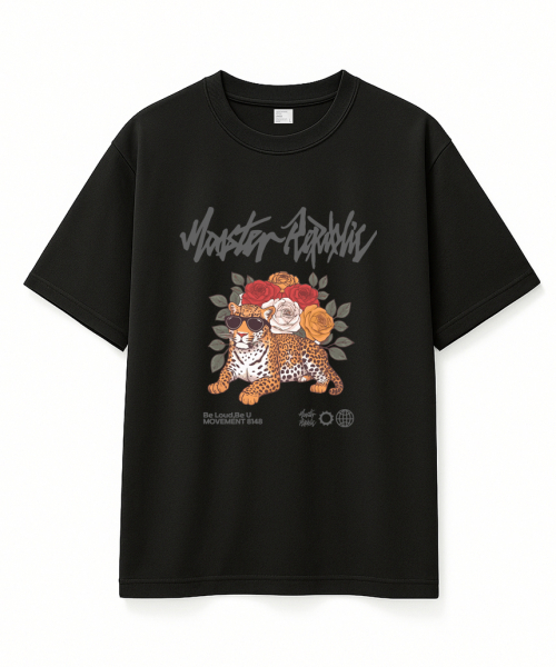 MONSTER REPUBLIC(モンスターリパブリック)の「レオパードガーデンビビッドTシャツブラック_8148(Tシャツ/カットソー・レディース・その他・X-LARGE/SMALL/MEDIUM/LARGE)」の6枚目の写真