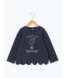 Samansa Mos2 Lagom | ◎パフェプリント裾スカラップロンT(Tシャツ/カットソー)