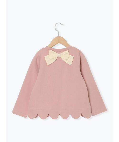 Samansa Mos2 Lagom（サマンサモスモスラーゴム）の「◎パフェプリント裾スカラップロンT（Tシャツ/カットソー・キッズ・ピンク/ネイビー・100/110/120/95/130）」の3枚目の写真