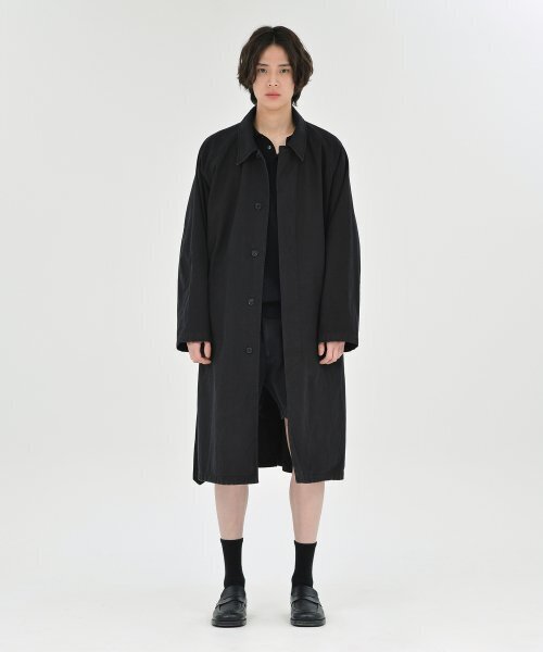 BROWNYARD(ブラウンヤード)の「ウォッシュドトレンチコート、ウォッシュドブラック(トレンチコート・メンズ・その他・3/4/5)」の4枚目の写真