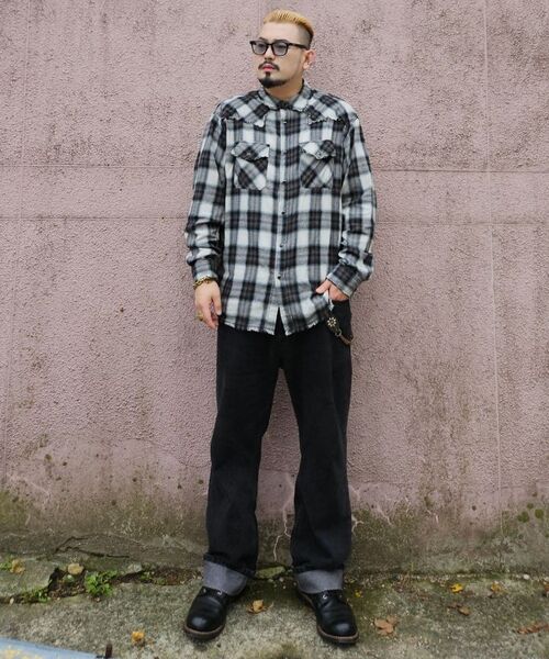 SAINTPAIN(セイントペイン)の「SP オンブレチェックウエスタンシャツ ブラック(シャツ/ブラウス・メンズ・その他・MEDIUM/LARGE)」の10枚目の写真