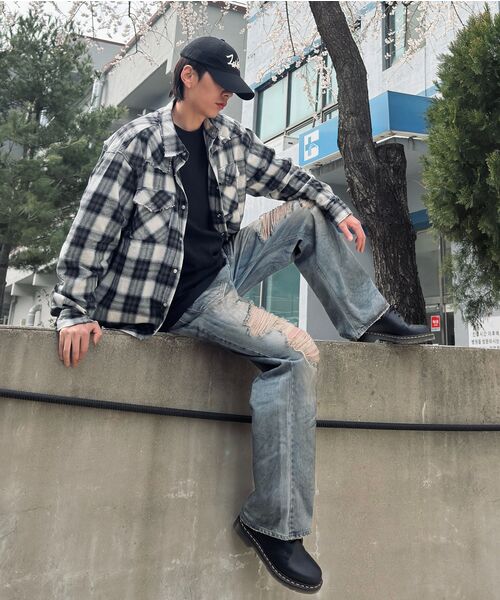 SAINTPAIN(セイントペイン)の「SP オンブレチェックウエスタンシャツ ブラック(シャツ/ブラウス・メンズ・その他・MEDIUM/LARGE)」の5枚目の写真