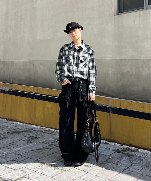 SAINTPAIN(セイントペイン)の「SP オンブレチェックウエスタンシャツ ブラック(シャツ/ブラウス・メンズ・その他・MEDIUM/LARGE)」の7枚目の写真
