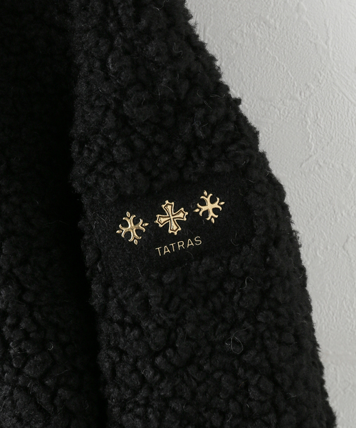 TATRAS CONCEPT STORE(タトラスコンセプトストア)の「【WEB+一部店舗限定】TATRAS / タトラス IPAMA イパマ ボアブルゾン(ブルゾン・レディース・ブラック/チャコールグレー・SMALL/MEDIUM)」の11枚目の写真