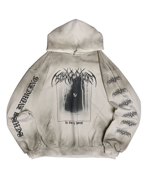 SCHISM INDUCING（スキズムインデューシング）の「EMO HOODIE GREY（パーカー・レディース・その他・MEDIUM/LARGE）」の2枚目の写真