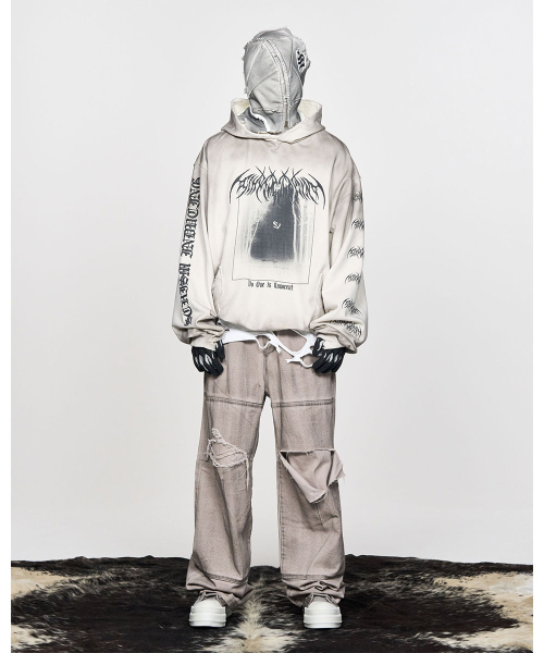 SCHISM INDUCING(スキズムインデューシング)の「EMO HOODIE GREY(パーカー・レディース・その他・MEDIUM/LARGE)」の9枚目の写真