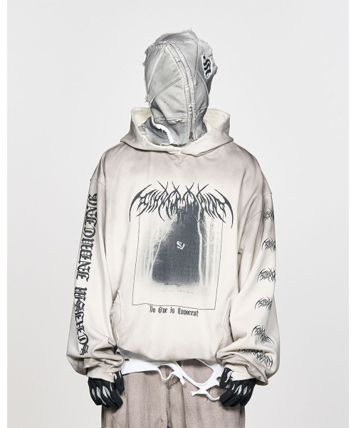 SCHISM INDUCING（スキズムインデューシング）の「EMO HOODIE GREY（パーカー・レディース・その他・MEDIUM/LARGE）」の13枚目の写真