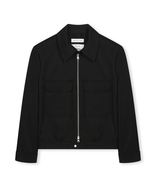 BESLOW(ビースロー)の「【ビスローXファッションチューブ削型】MILITARY ZIP-UP SHORT JACKET BLACK(その他アウター・レディース・その他・SMALL/MEDIUM/LARGE/X-LARGE)」の1枚目の写真