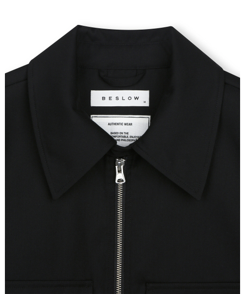 BESLOW(ビースロー)の「【ビスローXファッションチューブ削型】MILITARY ZIP-UP SHORT JACKET BLACK(その他アウター・レディース・その他・SMALL/MEDIUM/LARGE/X-LARGE)」の2枚目の写真
