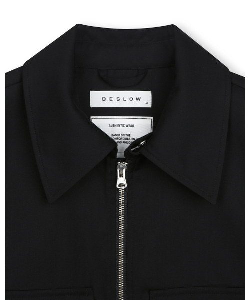 BESLOW(ビースロー)の「【ビスローXファッションチューブ削型】MILITARY ZIP-UP SHORT JACKET BLACK(その他アウター・レディース・その他・SMALL/MEDIUM/LARGE/X-LARGE)」の3枚目の写真