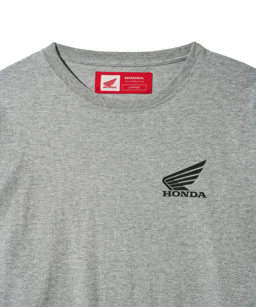 PHYPS MOTORCYCLE（フィップスモーターサイクル）の「Honda Small Wing Racing Long sleeve_Gray（Tシャツ/カットソー・レディース・その他・SMALL/MEDIUM/LARGE/X-LARGE）」の4枚目の写真