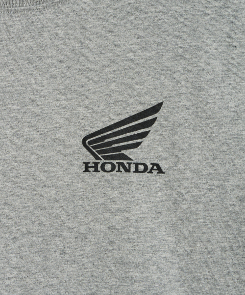 PHYPS MOTORCYCLE（フィップスモーターサイクル）の「Honda Small Wing Racing Long sleeve_Gray（Tシャツ/カットソー・レディース・その他・SMALL/MEDIUM/LARGE/X-LARGE）」の5枚目の写真