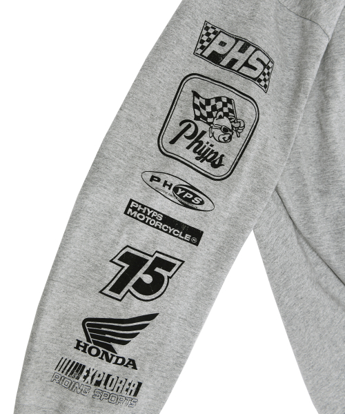 PHYPS MOTORCYCLE（フィップスモーターサイクル）の「Honda Small Wing Racing Long sleeve_Gray（Tシャツ/カットソー・レディース・その他・SMALL/MEDIUM/LARGE/X-LARGE）」の7枚目の写真