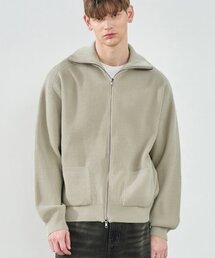 ソフトPBTツーウェイフルジップニット[SAND BEIGE]