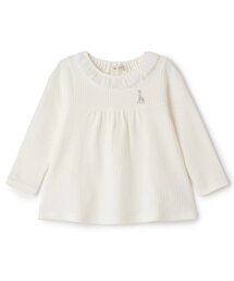 Sophie la girafe（ソフィーラジラフ）の「衿フリル長袖Tシャツ【日本製】（Tシャツ/カットソー）」
