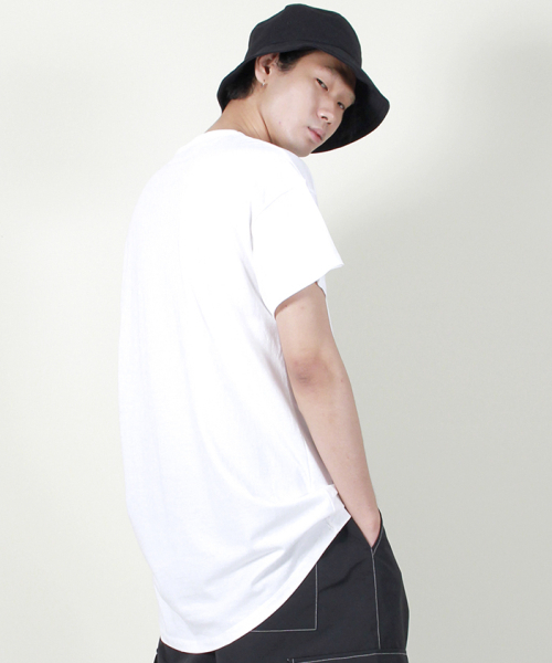 DEMARC(ドゥマーク)の「30番手コットンUネックアシンメトリーハーフTシャツホワイト(Tシャツ/カットソー・メンズ・その他・LARGE/MEDIUM)」の9枚目の写真