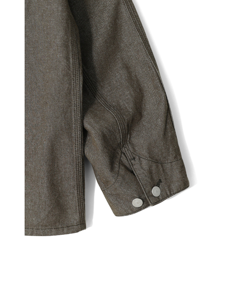 HORLISUN(ホーリーサン)の「Painter Denim Chore Jacket Olive(デニムジャケット・レディース・その他・SMALL/MEDIUM/LARGE)」の5枚目の写真
