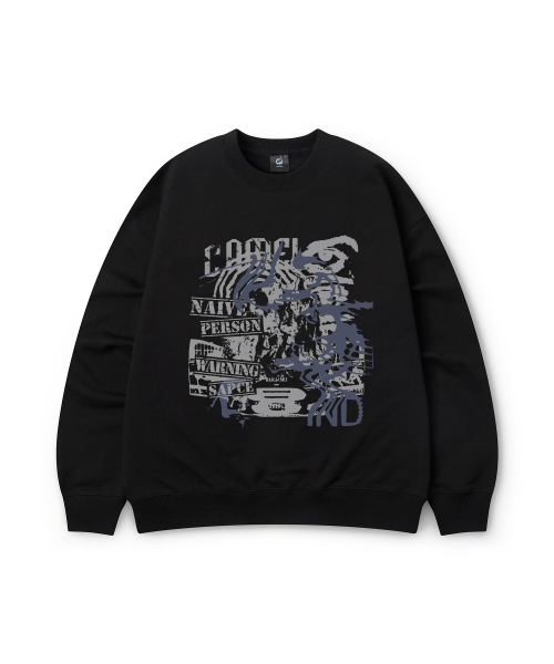 CAMEL WORK(キャメルワーク)の「ナイーブパーソン スウェットシャツ(ブラック)(スウェット・メンズ・その他・MEDIUM/LARGE/X-LARGE)」の2枚目の写真