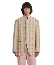 TRUNK PROJECT（トランクプロジェクト）の「Check Linen Blazer_Beige（テーラードジャケット）」