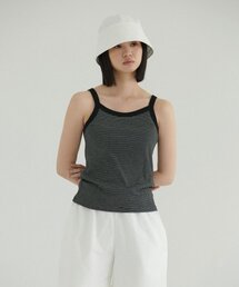 Stripe Rib Sleeveless (Black)