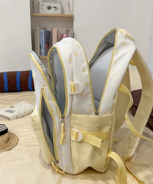 pyornim(ピョルニム)の「【A4サイズ対応】【大容量】スター柄 多機能 クリアポケット バックパック リュック 推し活 ぬい活(バックパック/リュック・レディース・ブルー/ブラック/イエロー/ピンク・F)」の17枚目の写真