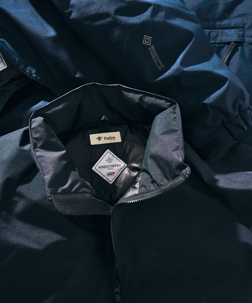 417 EDIFICE（フォーワンセブンエディフィス）の「GORE-TEX FOXFIRE 417別注ダウンジャケット（ダウンジャケット/コート・メンズ・ネイビー/ブラック・LARGE/MEDIUM）」の4枚目の写真