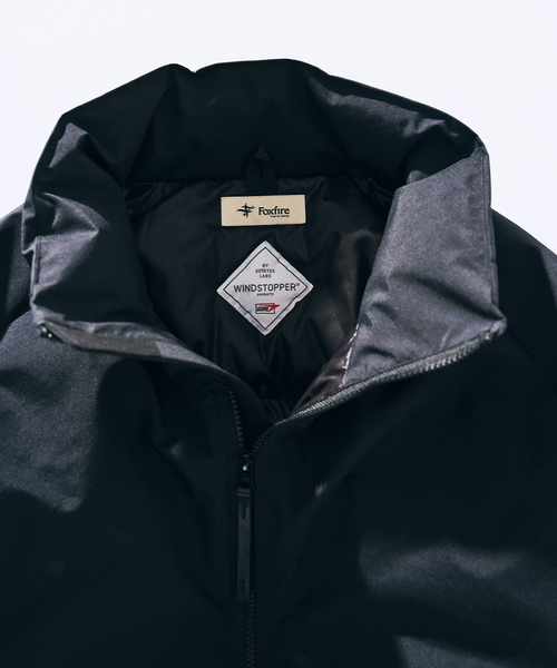 417 EDIFICE（フォーワンセブンエディフィス）の「GORE-TEX FOXFIRE 417別注ダウンジャケット（ダウンジャケット/コート・メンズ・ネイビー/ブラック・LARGE/MEDIUM）」の8枚目の写真