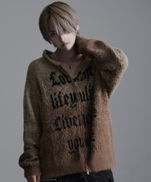 CavariA（キャバリア）の「『CavariA/キャバリア』ロゴシャギーニットZIPパーカー（パーカー）」