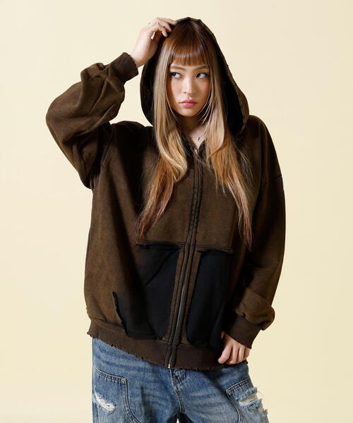 SIS（エスアイエス）の「SIS/エスアイエス/Short Zip Hoodie（パーカー・レディース・ブラック・L）」の3枚目の写真