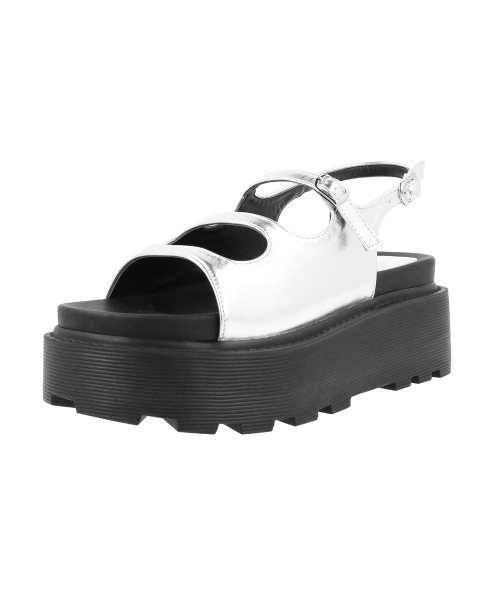 SHOEHI(シューハイ)の「アーテミスストラッププラットフォームサンダル_S0558 (3カラー)(サンダル・レディース・ブラック/シルバー/アイボリー・23cm/23.5cm/24cm/24.5cm/25cm/22.5cm)」の6枚目の写真
