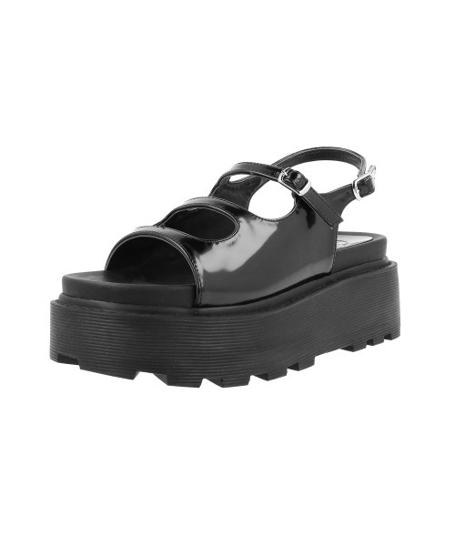 SHOEHI(シューハイ)の「アーテミスストラッププラットフォームサンダル_S0558 (3カラー)(サンダル・レディース・ブラック/シルバー/アイボリー・23cm/23.5cm/24cm/24.5cm/25cm/22.5cm)」の8枚目の写真