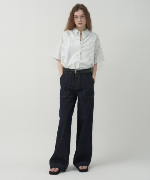 MOTT(モット)の「ポケットエディションノンフェイドワイドデニム - ネイビー(デニムパンツ・レディース・その他・SMALL/MEDIUM)」の5枚目の写真