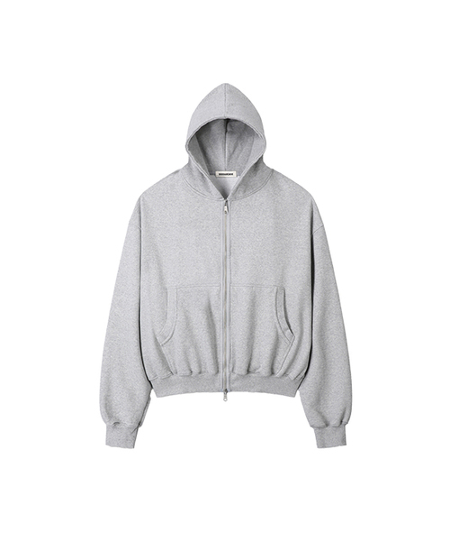 9999ARCHIVE(9999アーカイブ)の「Vintage Big Logo Hood Zip-UP (2WAY)(パーカー・レディース・ライトグレー・2/3)」の1枚目の写真