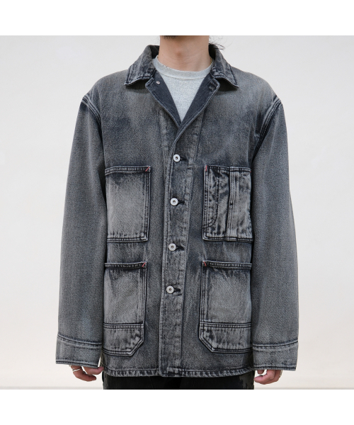 BONRROW(ボンロウ)の「40s Vintage Coverall Jacket_Beach Black(デニムジャケット・メンズ・その他・MEDIUM/LARGE)」の1枚目の写真
