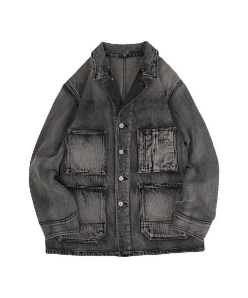 BONRROW(ボンロウ)の「40s Vintage Coverall Jacket_Beach Black(デニムジャケット・メンズ・その他・MEDIUM/LARGE)」の3枚目の写真