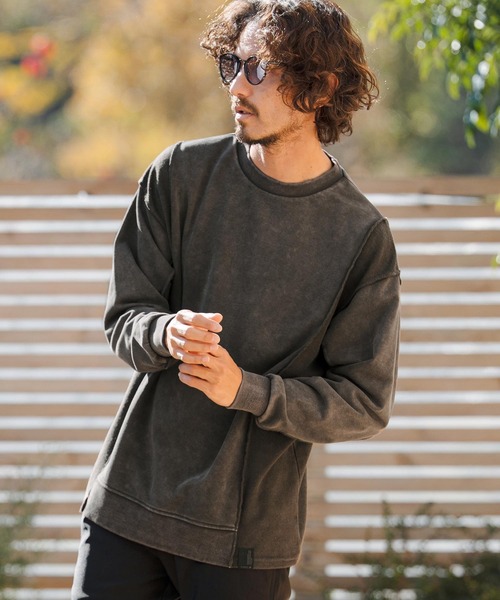 CAMBIO（カンビオ）の「msw1823- Chemical Wash CVC Sweat Pullover スウェット(PF-261-008)（スウェット・メンズ・ブラック/ワイン/ブルー・M/L）」の4枚目の写真