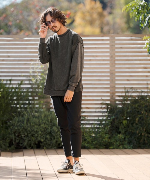 CAMBIO（カンビオ）の「msw1823- Chemical Wash CVC Sweat Pullover スウェット(PF-261-008)（スウェット・メンズ・ブラック/ワイン/ブルー・M/L）」の7枚目の写真