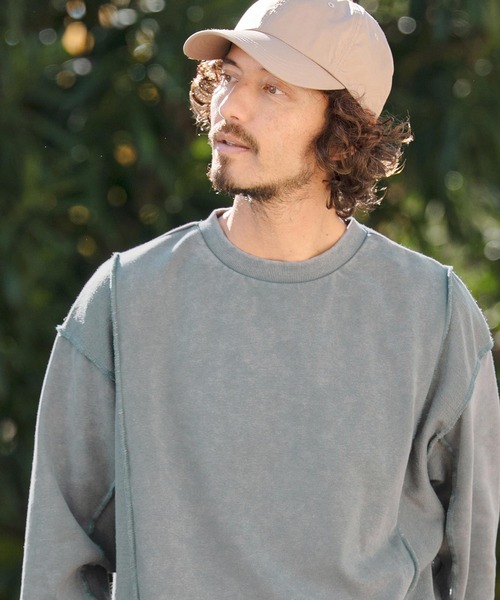 CAMBIO（カンビオ）の「msw1823- Chemical Wash CVC Sweat Pullover スウェット(PF-261-008)（スウェット・メンズ・ブラック/ワイン/ブルー・M/L）」の11枚目の写真