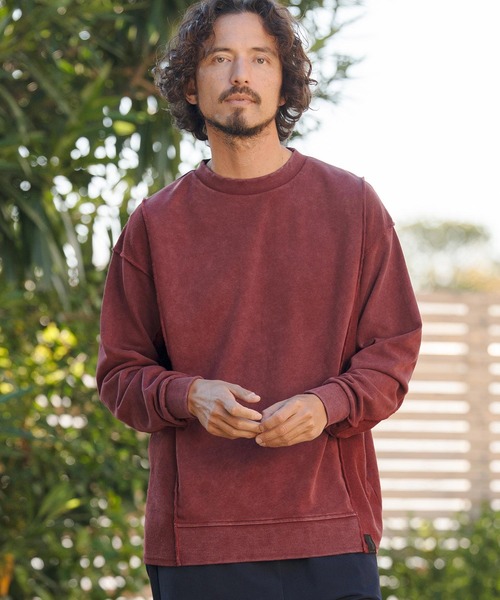 CAMBIO（カンビオ）の「msw1823- Chemical Wash CVC Sweat Pullover スウェット(PF-261-008)（スウェット・メンズ・ブラック/ワイン/ブルー・M/L）」の15枚目の写真