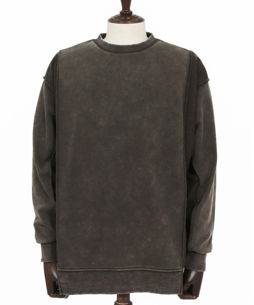 CAMBIO（カンビオ）の「msw1823- Chemical Wash CVC Sweat Pullover スウェット(PF-261-008)（スウェット・メンズ・ブラック/ワイン/ブルー・M/L）」の19枚目の写真