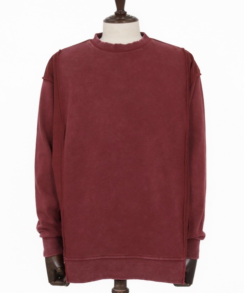 CAMBIO（カンビオ）の「msw1823- Chemical Wash CVC Sweat Pullover スウェット(PF-261-008)（スウェット・メンズ・ブラック/ワイン/ブルー・M/L）」の20枚目の写真