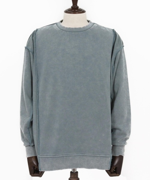 CAMBIO（カンビオ）の「msw1823- Chemical Wash CVC Sweat Pullover スウェット(PF-261-008)（スウェット・メンズ・ブラック/ワイン/ブルー・M/L）」の21枚目の写真