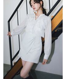 MERCURYDUO | 【セットアップ着用可】ドレープミニスカート(スカート)