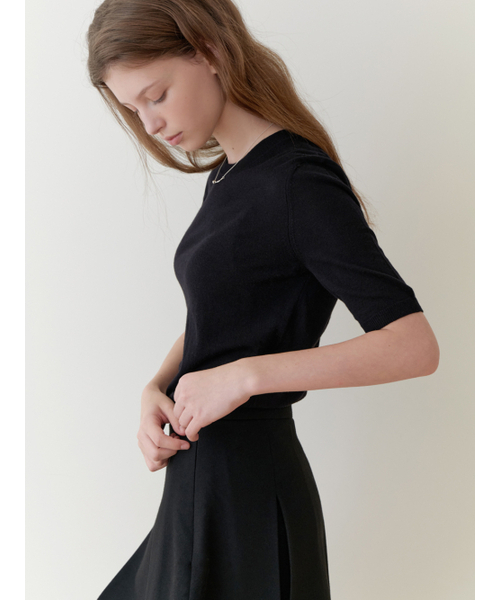 RE_L(リエル)の「Sandy half knit (black)(ニット/セーター・レディース・その他・FREE)」の4枚目の写真