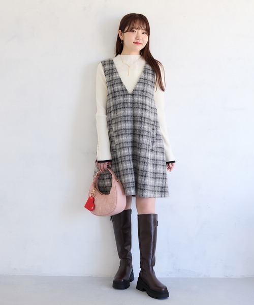 VIS(ビス)の「ハートチャーム付き2WAYキルトバッグ(ハンドバッグ・レディース・オフホワイト/ブラック/ピンク系その他2・FREE)」の11枚目の写真