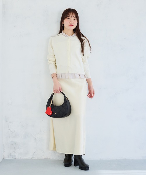 VIS(ビス)の「ハートチャーム付き2WAYキルトバッグ(ハンドバッグ・レディース・オフホワイト/ブラック/ピンク系その他2・FREE)」の13枚目の写真